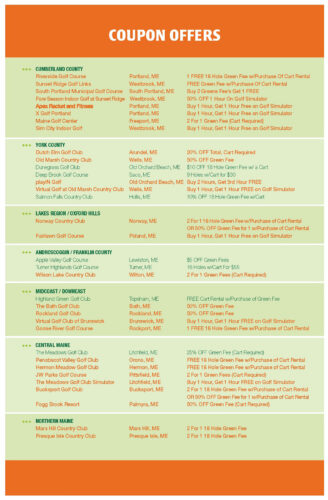 Coupon Offers – Golf Book of New England